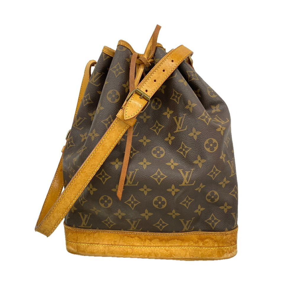Louis Vuitton Monogram Noe Shoulder Bag M42224 Brown Women's